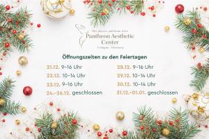 Öffnungszeiten zu Weihnachten und Neujahr 2020